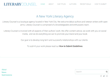 Tablet Screenshot of literarycounsel.com